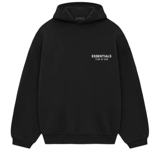 Fear of God Essentials Core Hoodie - Black (Authentic 2022–2023)