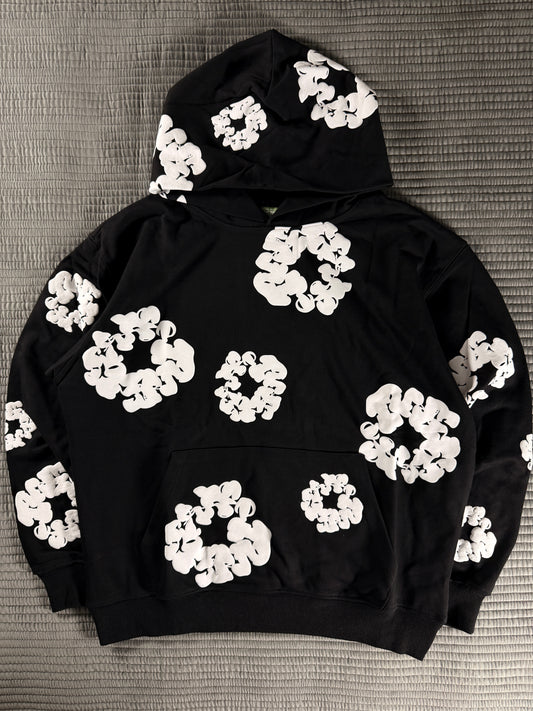 Denim Tears Cotton Wreath Hoodie – Black (Authentic SS23)